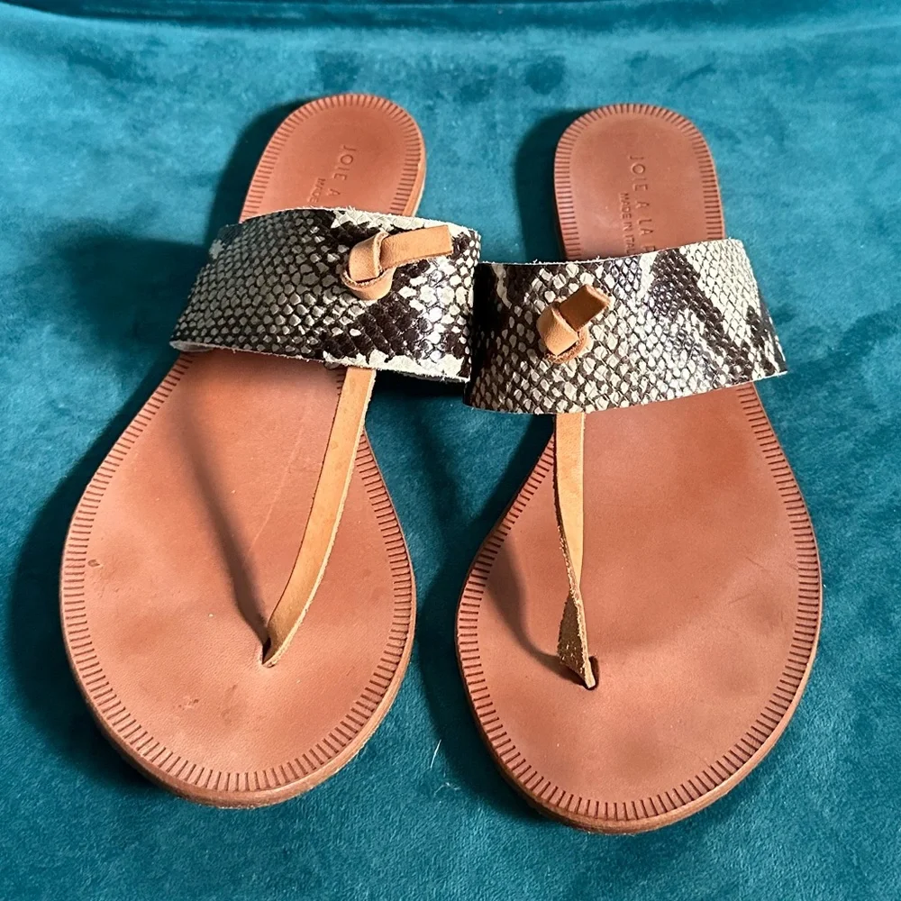 Joie A La Plage Leather Sandals - Size 38.5. - Picture 3 of 4